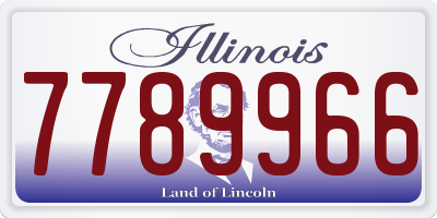 IL license plate 7789966