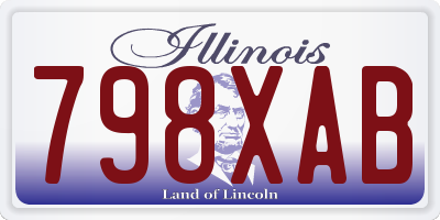 IL license plate 798XAB