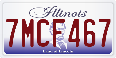 IL license plate 7MCF467