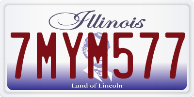 IL license plate 7MYM577