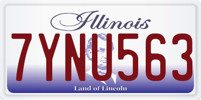 IL license plate 7YNU563