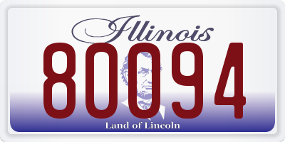 IL license plate 80094