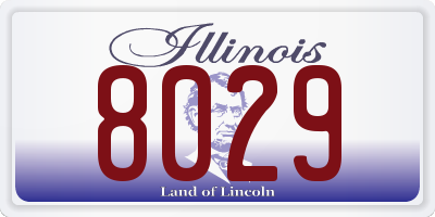 IL license plate 8029