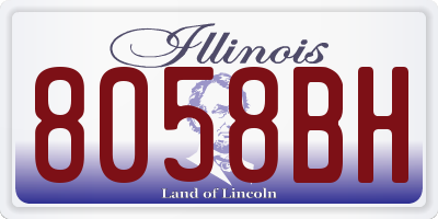 IL license plate 8058BH