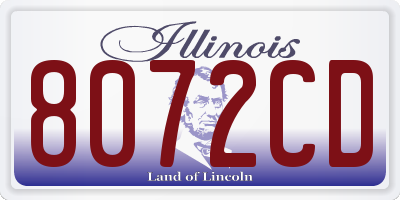 IL license plate 8072CD