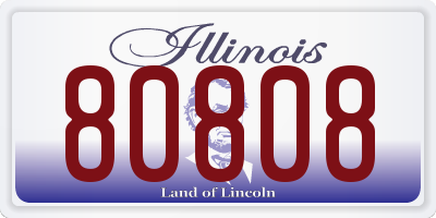 IL license plate 80808