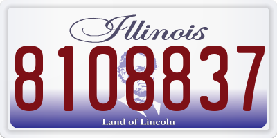 IL license plate 8108837