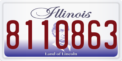 IL license plate 8110863