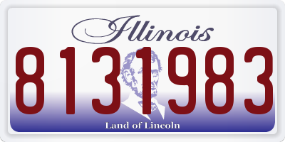 IL license plate 8131983