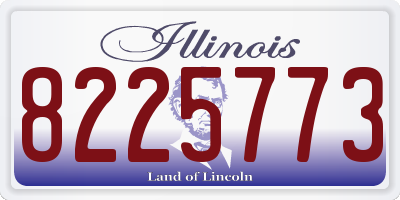 IL license plate 8225773