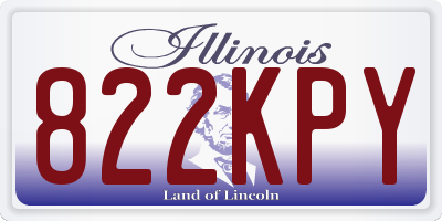 IL license plate 822KPY