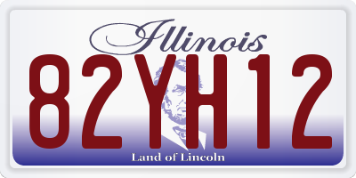 IL license plate 82YH12