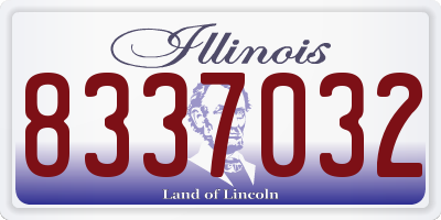 IL license plate 8337032