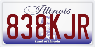 IL license plate 838KJR