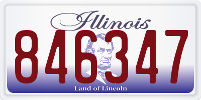 IL license plate 846347