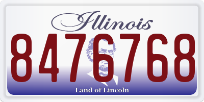 IL license plate 8476768