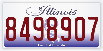 IL license plate 8498907