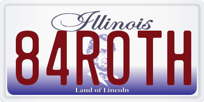 IL license plate 84ROTH