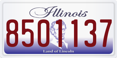 IL license plate 8501137