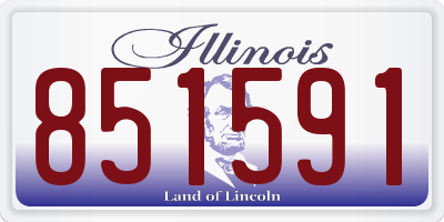 IL license plate 851591