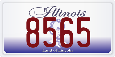 IL license plate 8565