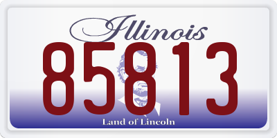 IL license plate 85813