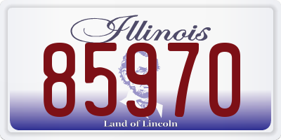 IL license plate 85970