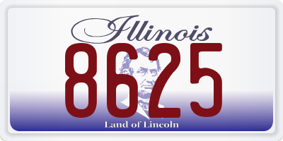 IL license plate 8625