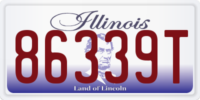 IL license plate 86339T