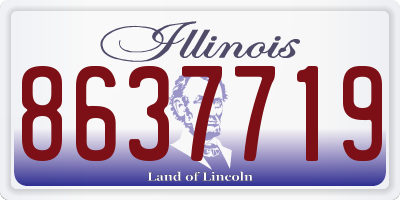 IL license plate 8637719