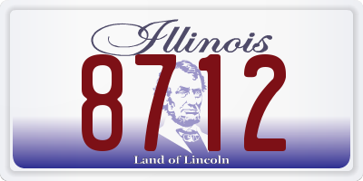 IL license plate 8712