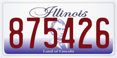 IL license plate 875426