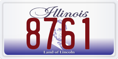 IL license plate 8761