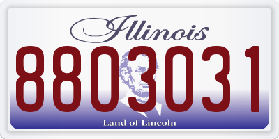 IL license plate 8803031