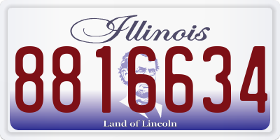 IL license plate 8816634