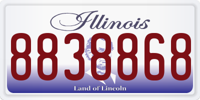 IL license plate 8838868