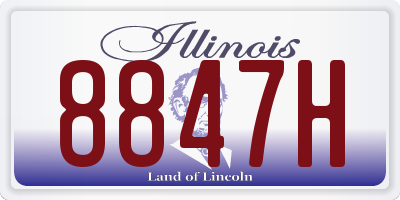 IL license plate 8847H