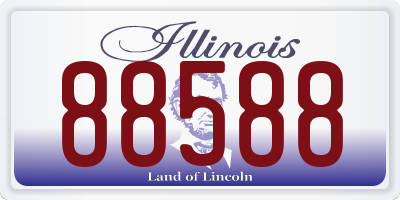 IL license plate 88588