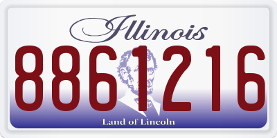 IL license plate 8861216