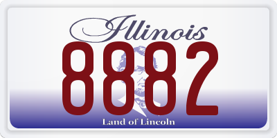 IL license plate 8882