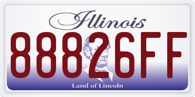 IL license plate 88826FF