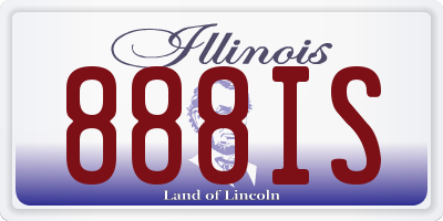 IL license plate 888IS