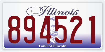 IL license plate 894521