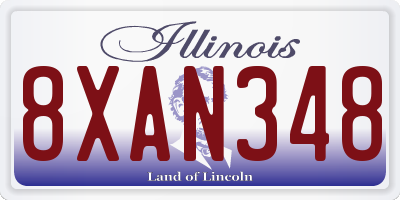 IL license plate 8XAN348