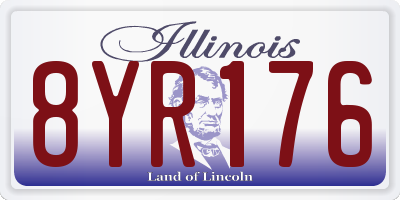 IL license plate 8YR176