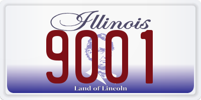 IL license plate 9001