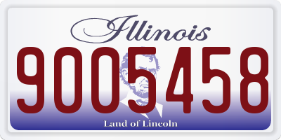 IL license plate 9005458