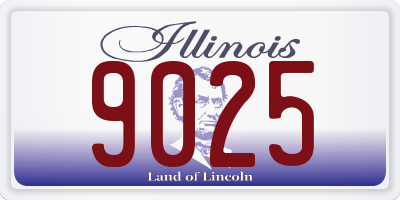 IL license plate 9025