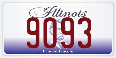 IL license plate 9093