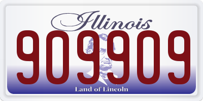 IL license plate 909909